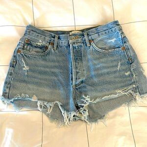 AGOLDE denim Parker Vintage cut off shorts size 27